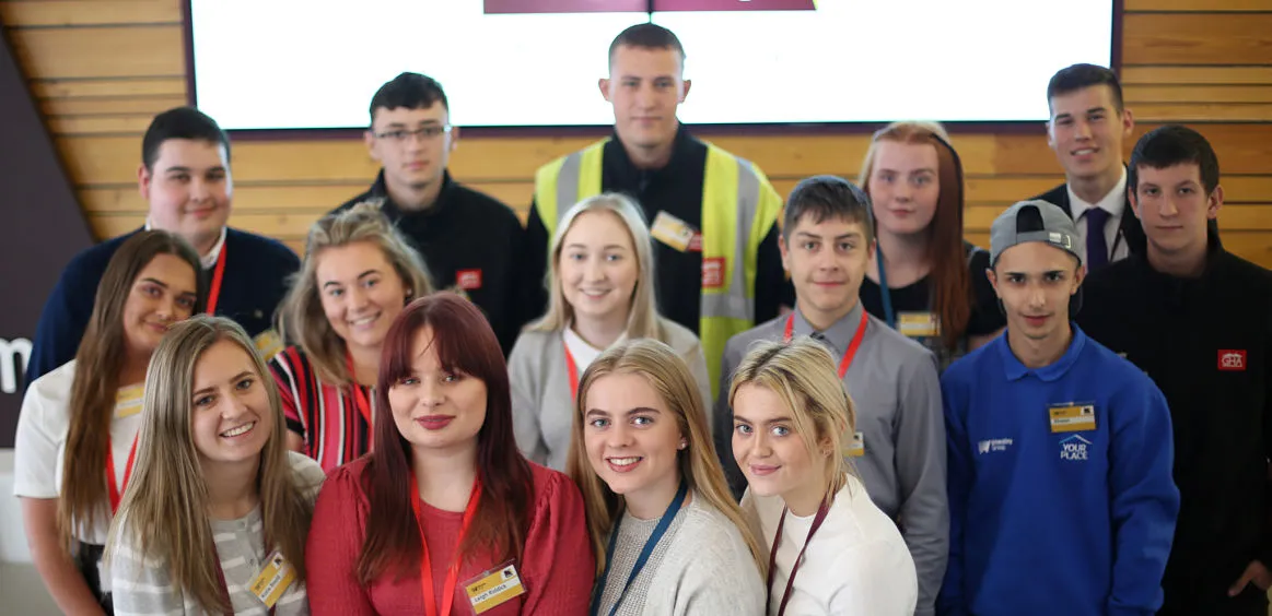 A group of young people who work in housing