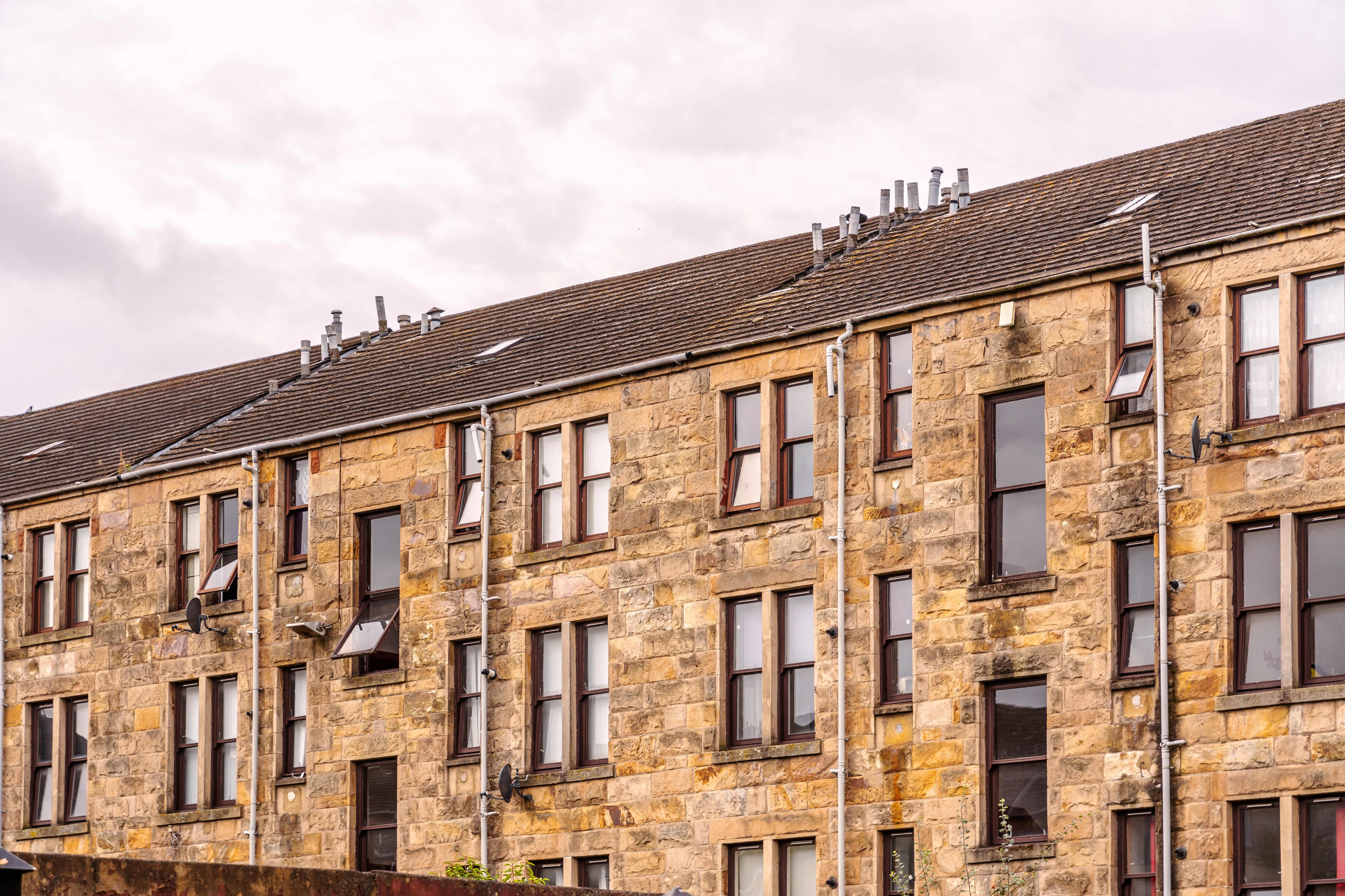 Tenement flats Glasgow