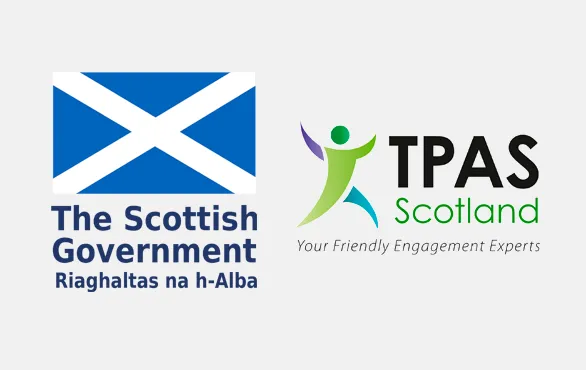 TPAS Scotland and Scottish Goverment logos 