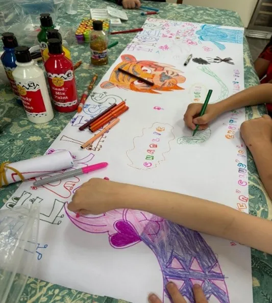 Child's drawing from West Lothian Women's Aid