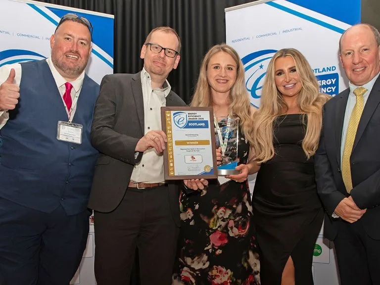 Ore Valley celebrates winning the Scottish Energy Efficiency award