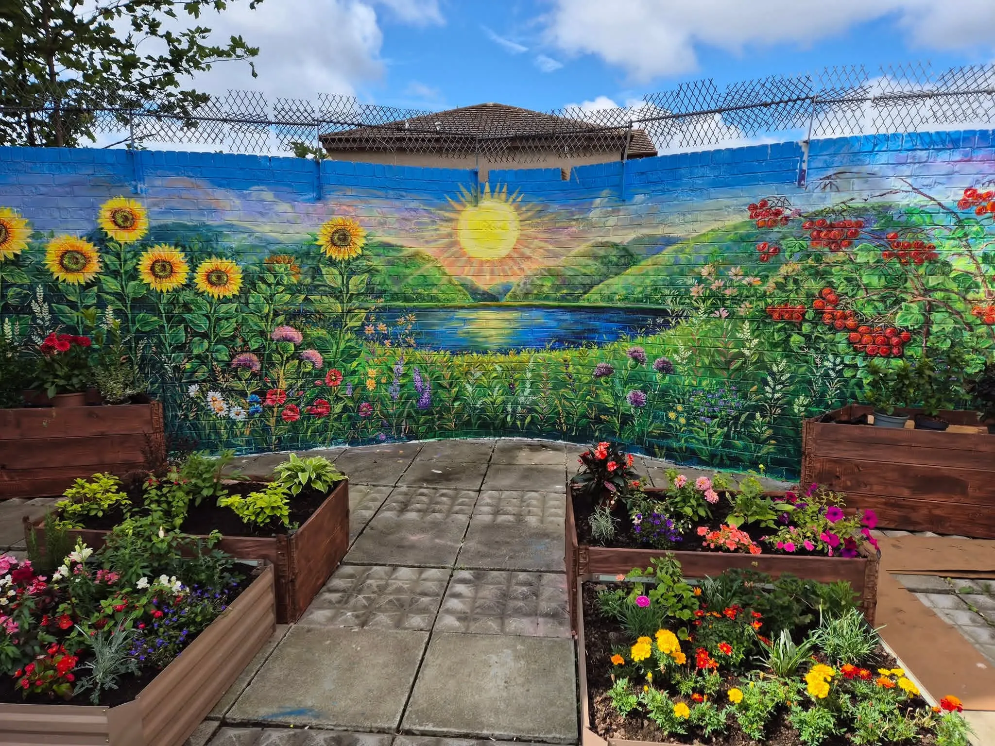 local community garden in north glasgow