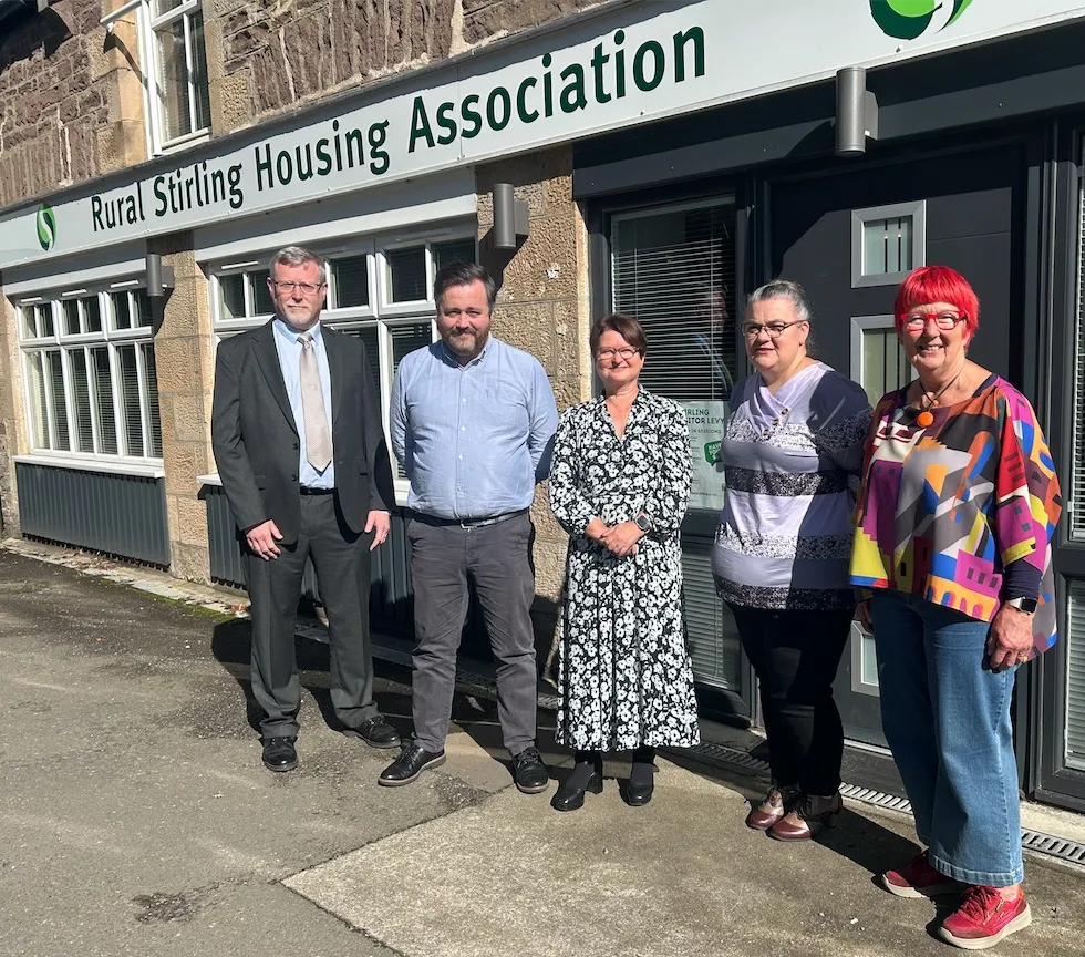 Staff from rural stirling in front of their office