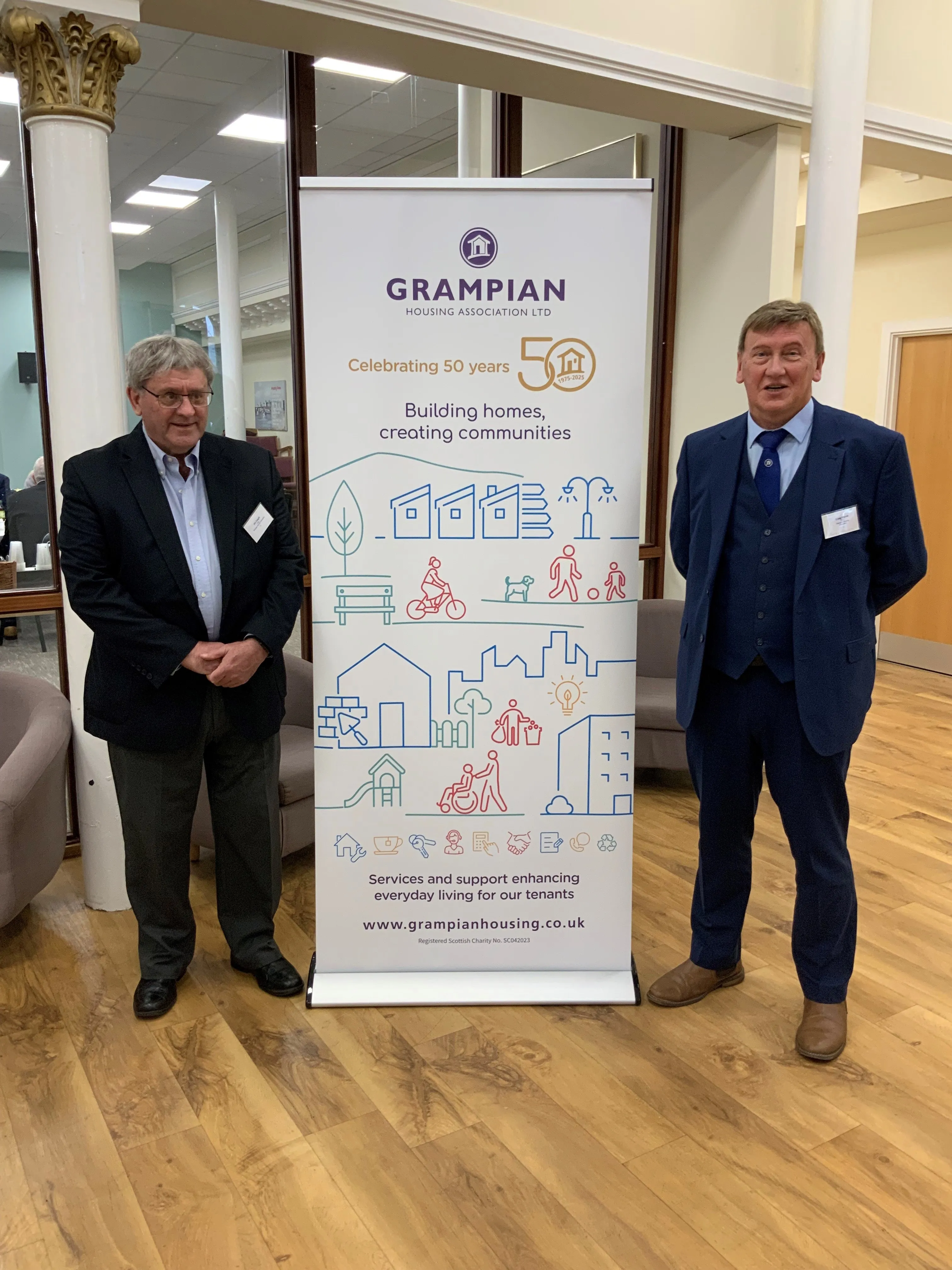 Grampian Chair Jim Cargill and Chief Executive Craig Stirrat