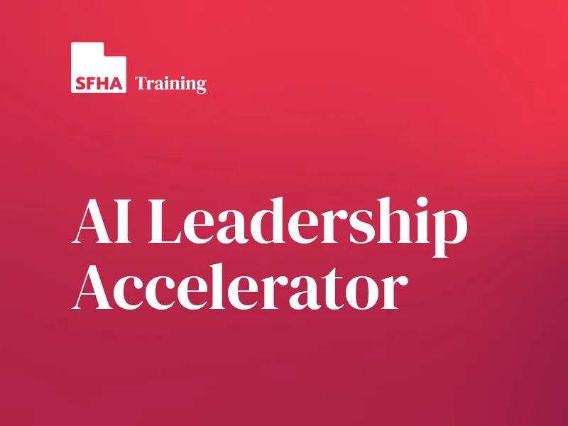 Rectangular Image with the text AI Leadership Accelerator