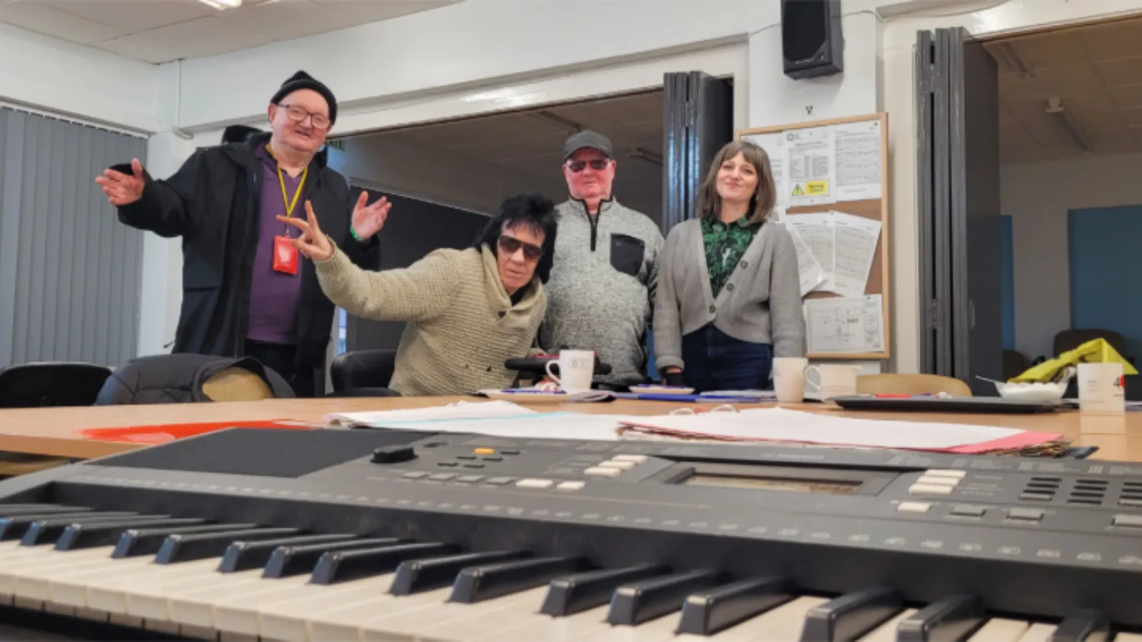 local communitygroup with a keyboard